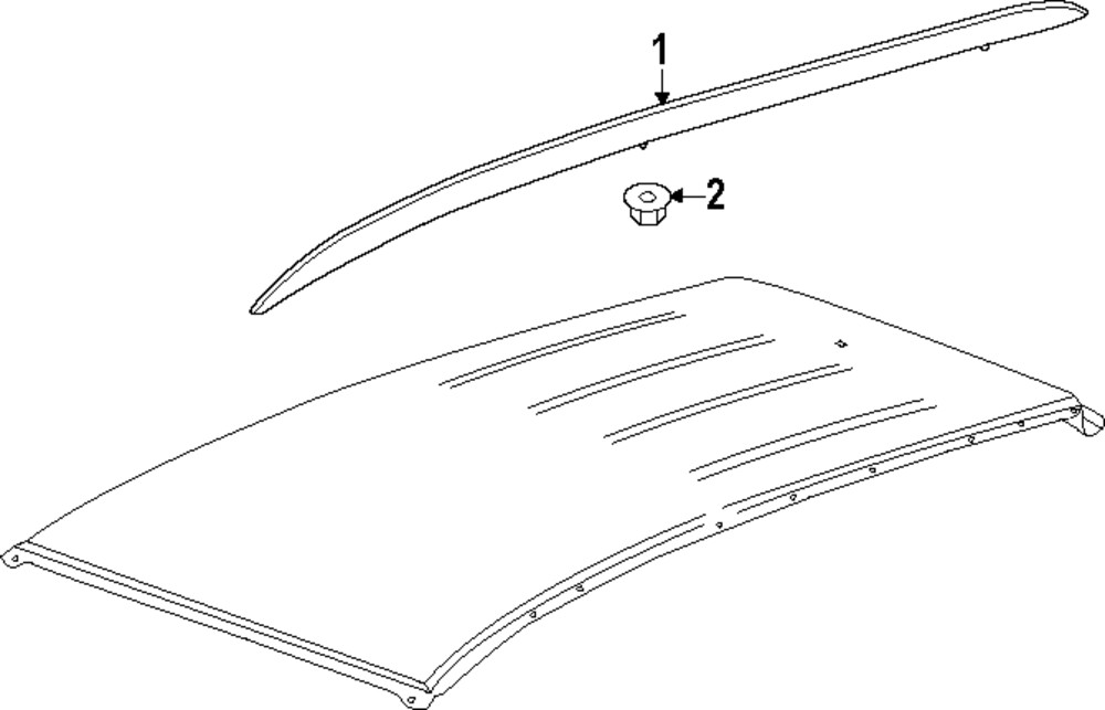 Genuine GM Side Rail 42817338