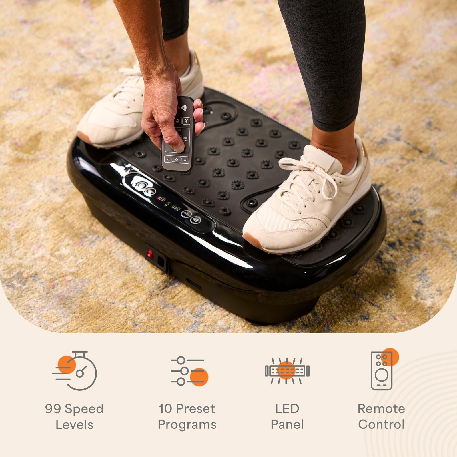 Lifepro Lite Vibration Plate Exercise Machine for Home Fitness and Recovery