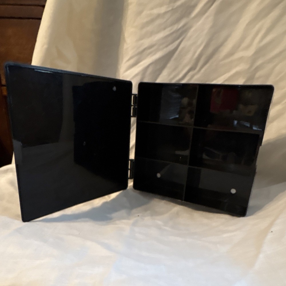 Hot Wheels 6 Car Carry Case 1:64 Scale Black Plastic Storage Box