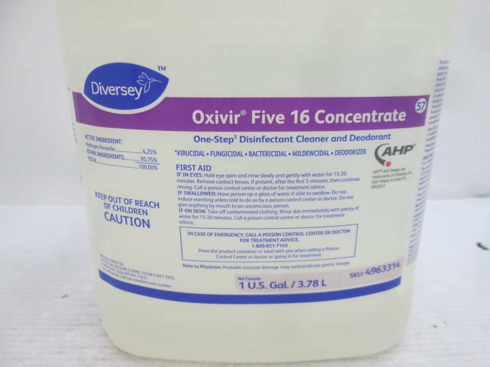 Diversey Oxivir Five 16 Concentrate ONE GALLON -