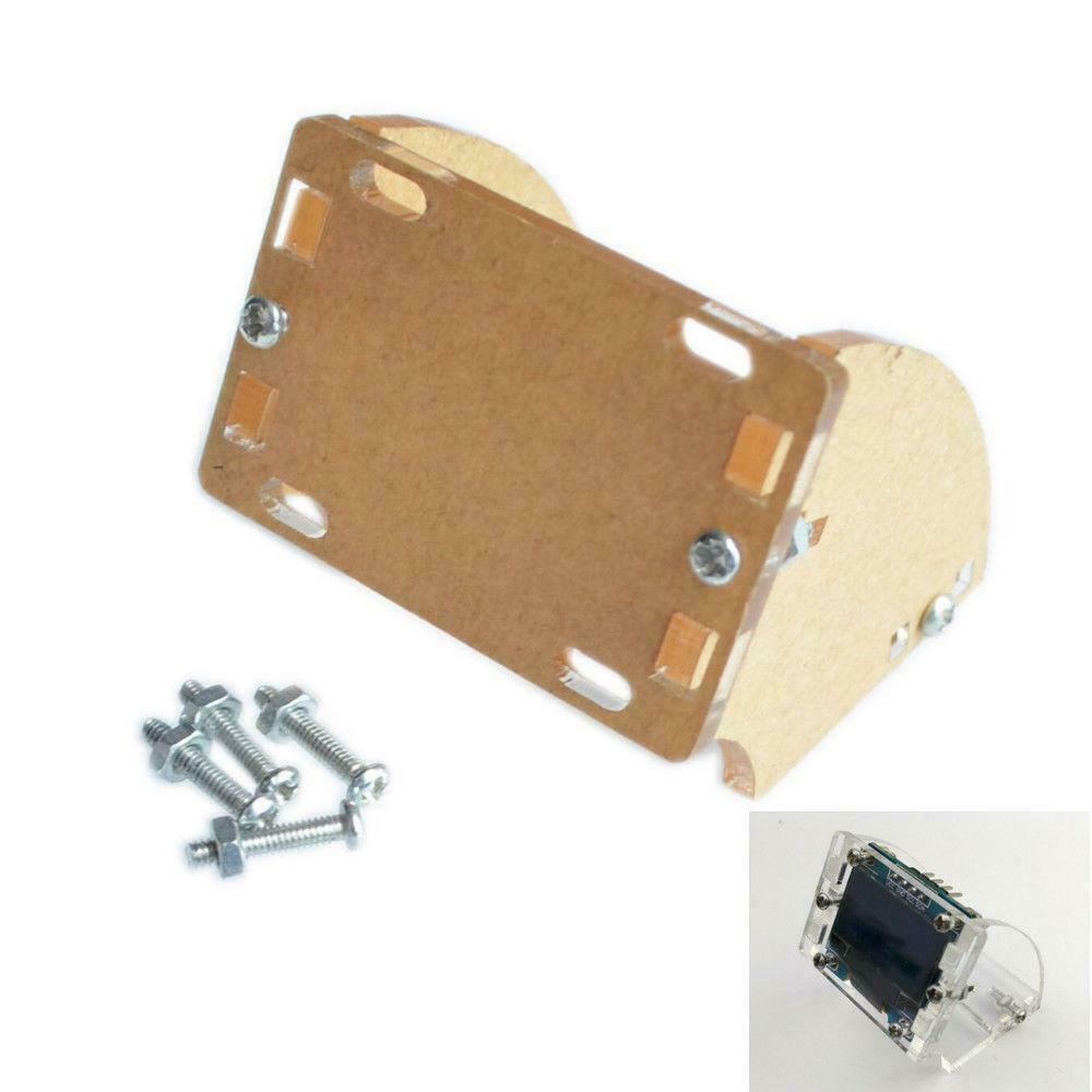 Transparent Shell Acrylic Case For 128X64 0.96 Inch OLED LCD LED Display Module