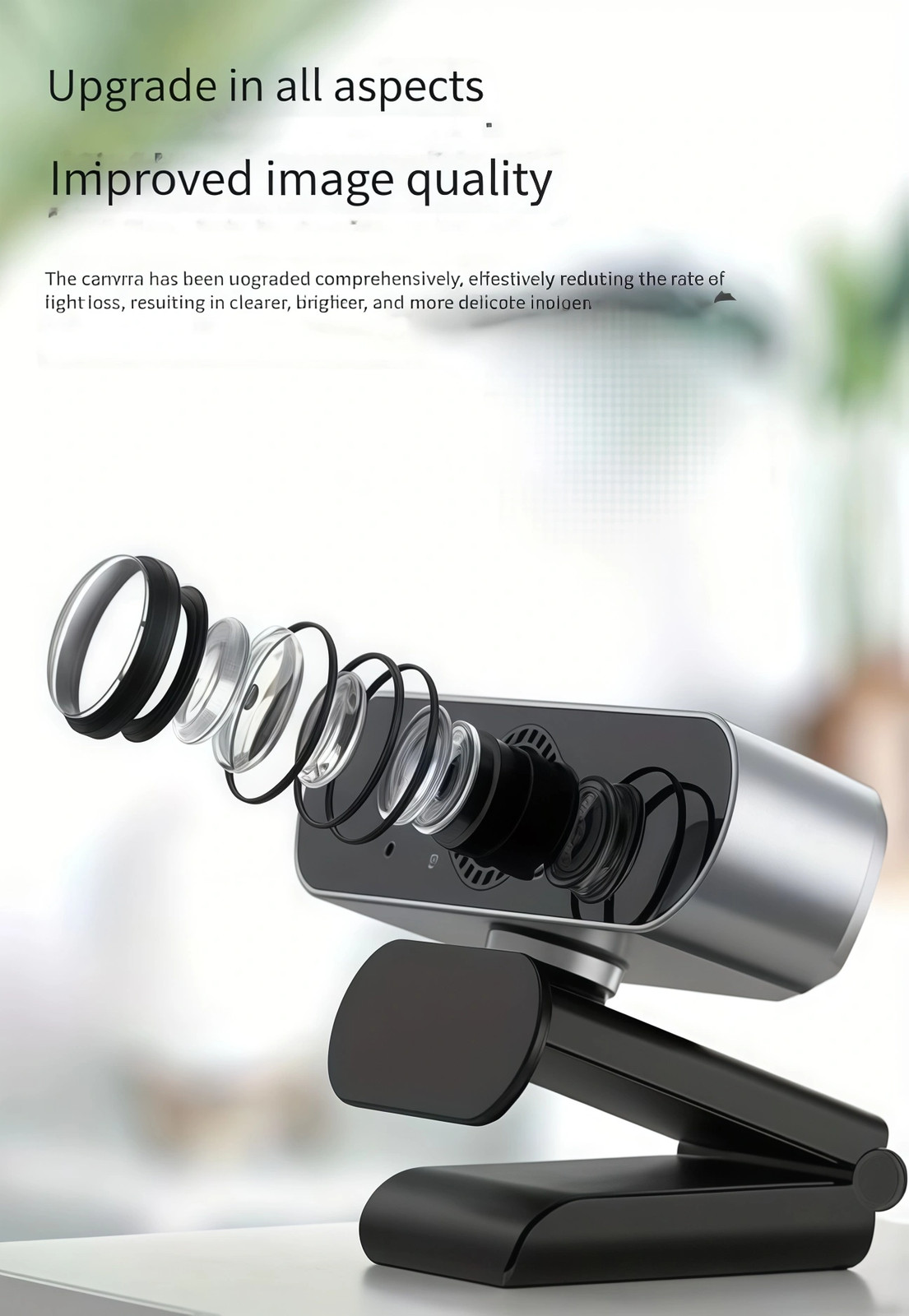 Webcam Auto Focusing Web Camera Full HD Cam Microphone For PC Laptop 1080P 1K US