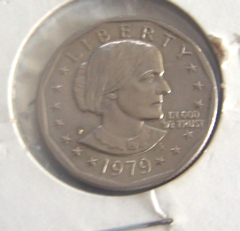 1979-P SBA DOLLAR WITH ERROR DOUBLING ON MINTMARK (DDO) CIRCULATED CONDITION