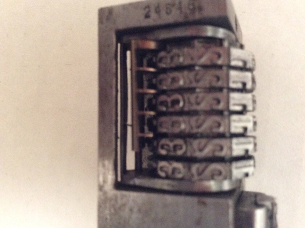 Letterpress Numbering Machine Wheel 6 To Number Forward