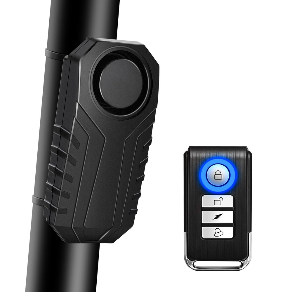 Bicycle Alarm Anti Theft Wireless Vibration Motion Sensor Waterproof with Remote