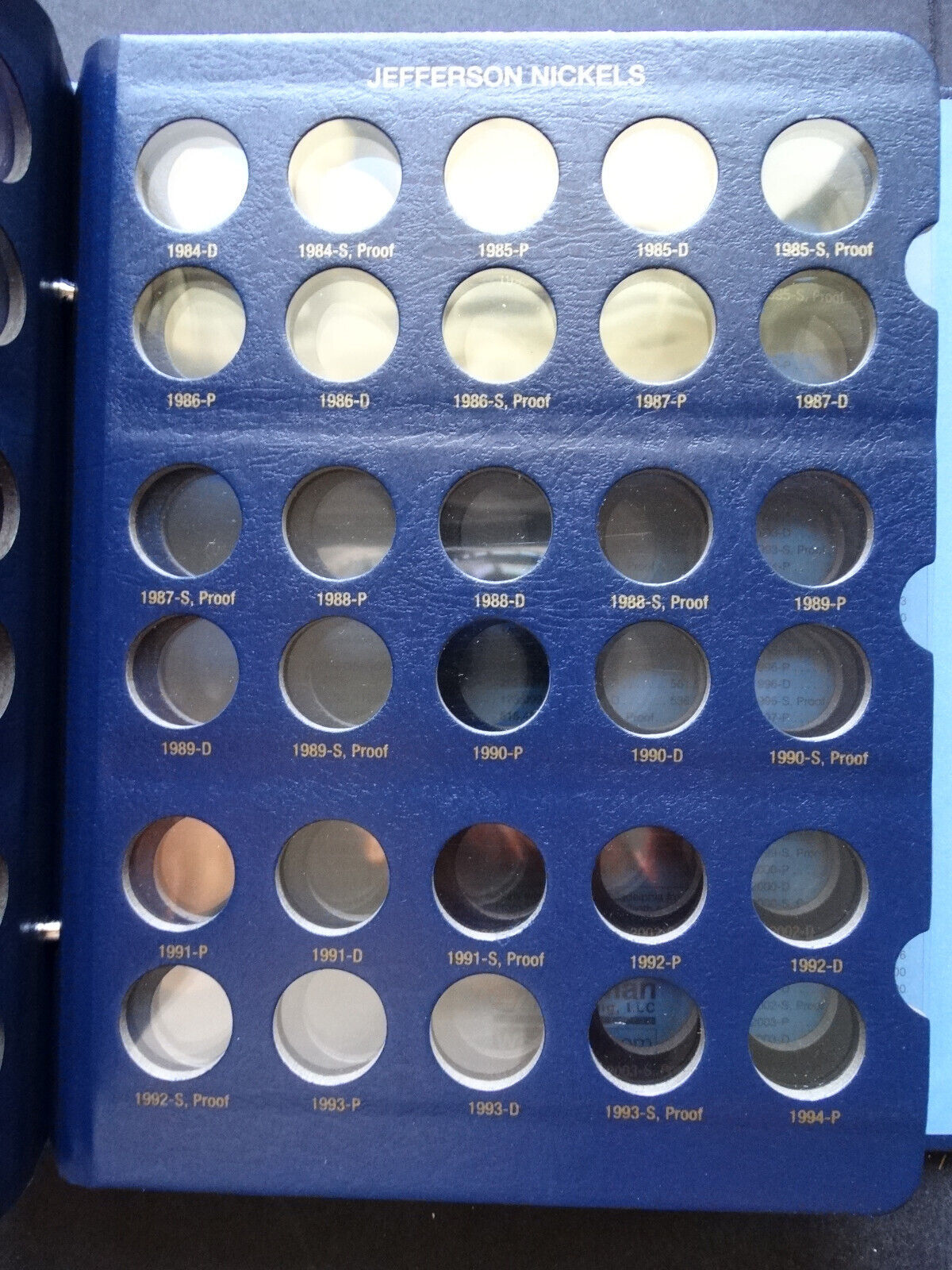 Set of 2 Whitman Jefferson Nickel 1938-2024 Coin Album Book P,D & San Francisco