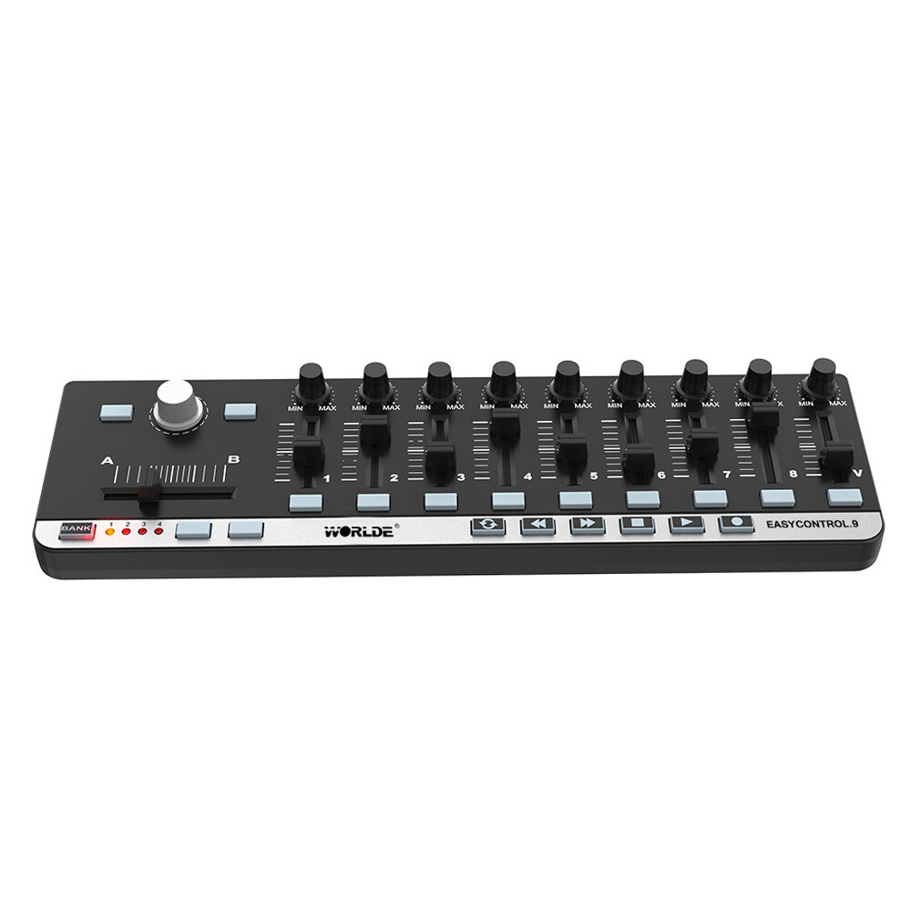 MIDI Worlde Easy Control Mini 9 Portable USB 9 Slim-Line Control Controller Q7P9
