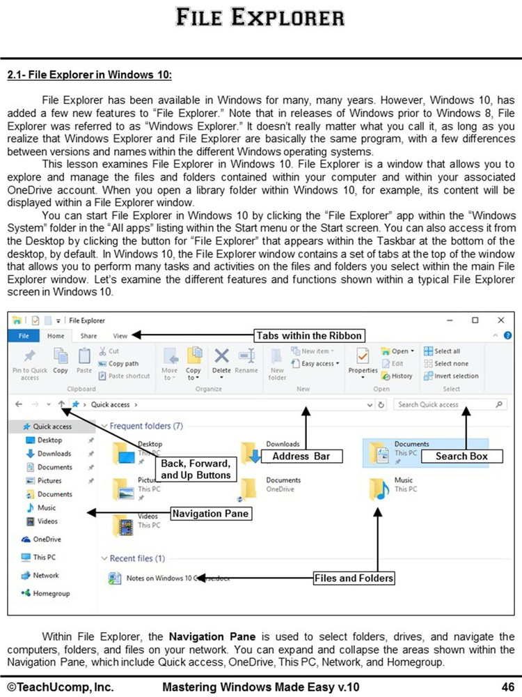 Learn Microsoft WINDOWS 10 DELUXE Training Tutorial Course Quick Reference Guide