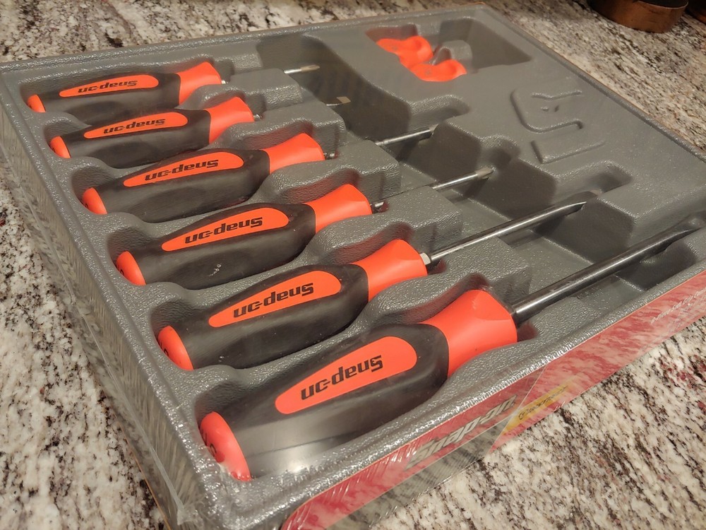 Snapon Tools 8pc Instinct Screwdriver Set - ORANGE - SEALED