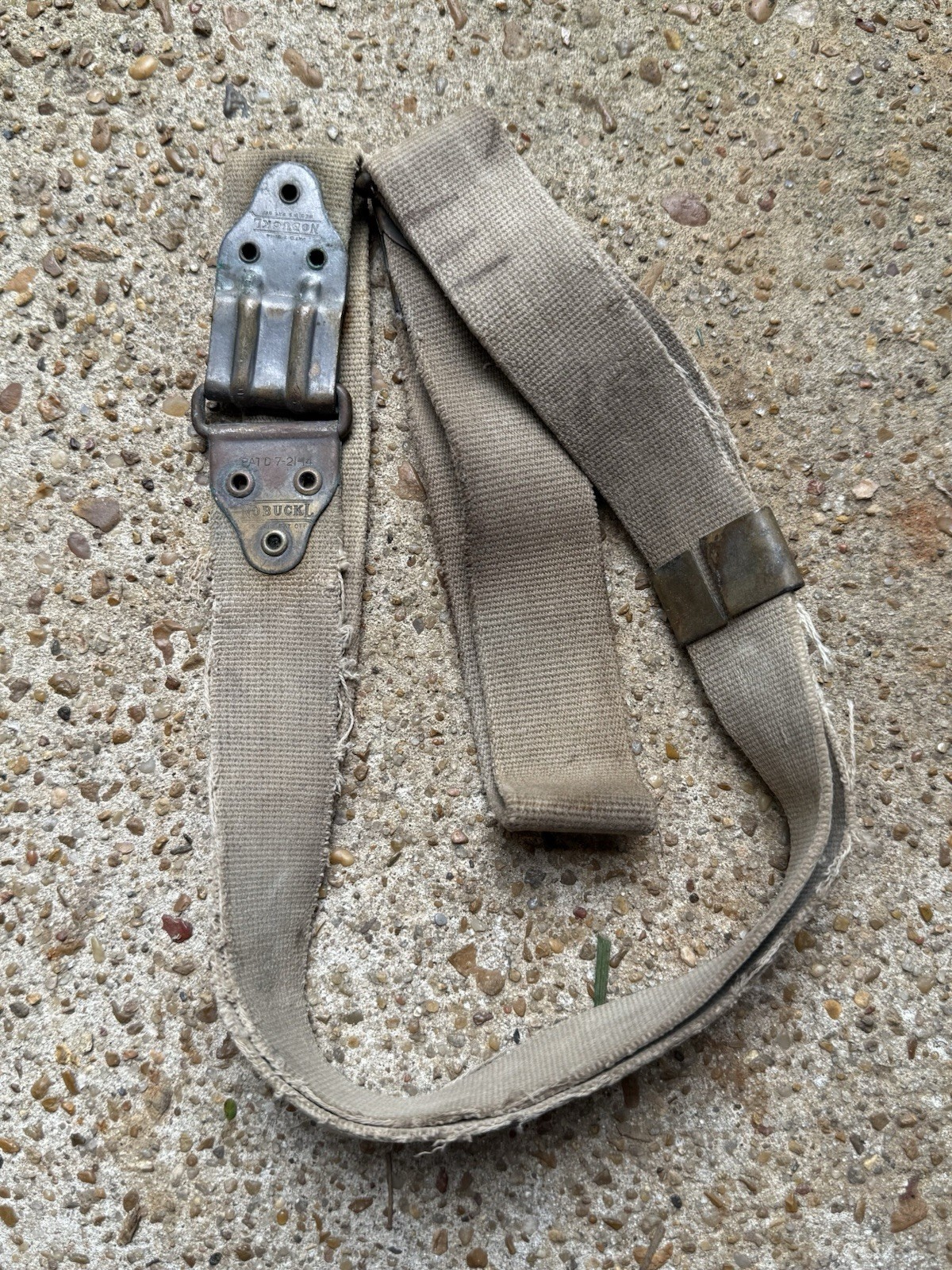 Original WWI US Kerr No Buckl Sling Pat. Date 1914 Early Production M1903 P17