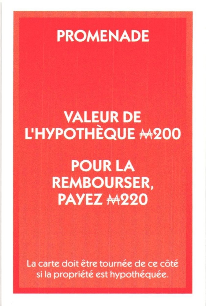 2021 Carte Monopoly Promenade