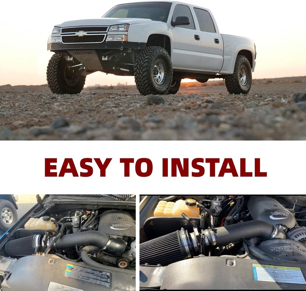 Cold Air Intake Kit with Heat Shield Silverado