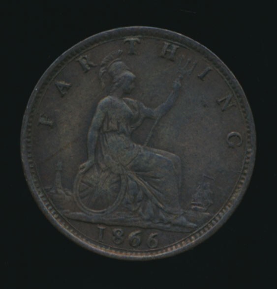 Great Britain 1866 FARTHING (Bronze)