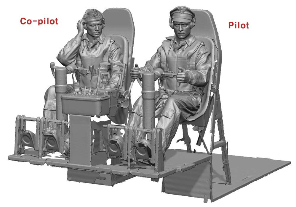 Legend 4816 1/48 B-17 Crew Set (8 Figures)