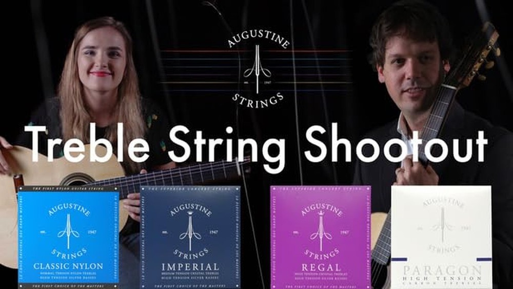 Augustine Classic Gold Nylon Guitar Strings - Medium Tension - 1 Set