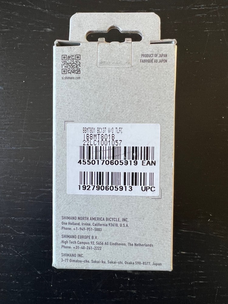 Shimano XT BB-MT800 Mountain Bottom Bracket