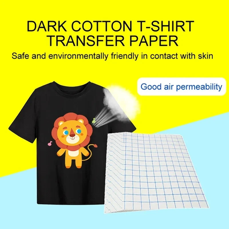 Inkjet Heat Transfer Paper for dark T-shirts and garments-8.5"x11.75" 50 Sheets