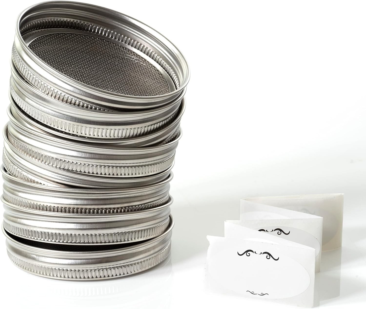 Sprouting Lids for Wide Mouth Mason Jars Mesh Seed Sprouter Covers 8 pcs