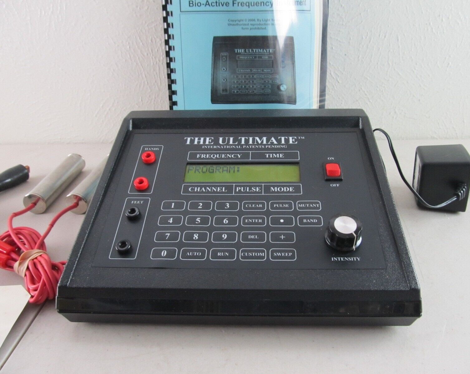 The Ultimate Bio-Active Frequency Instrument Advanced Rife w/ Probes, Manual