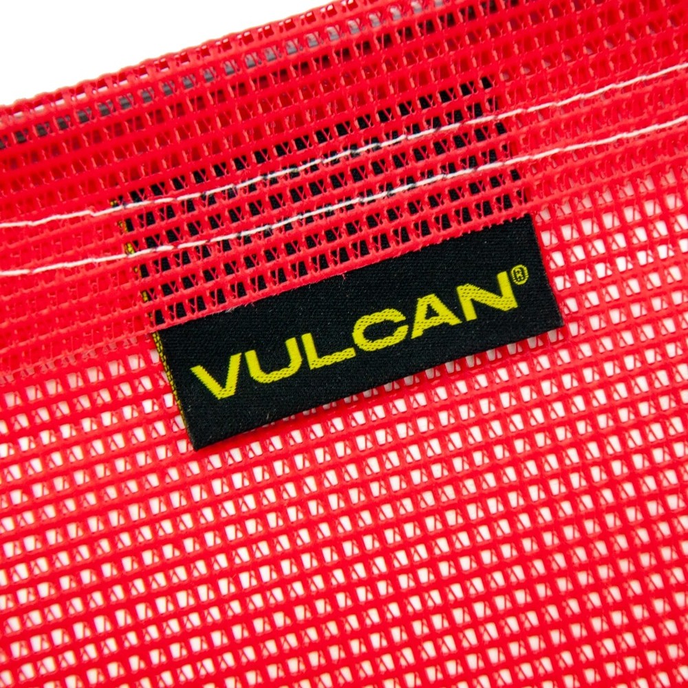 VULCAN Safety Flag - Wire Loop -18" x 18", 4 Pack - Vinyl Coated Polyester