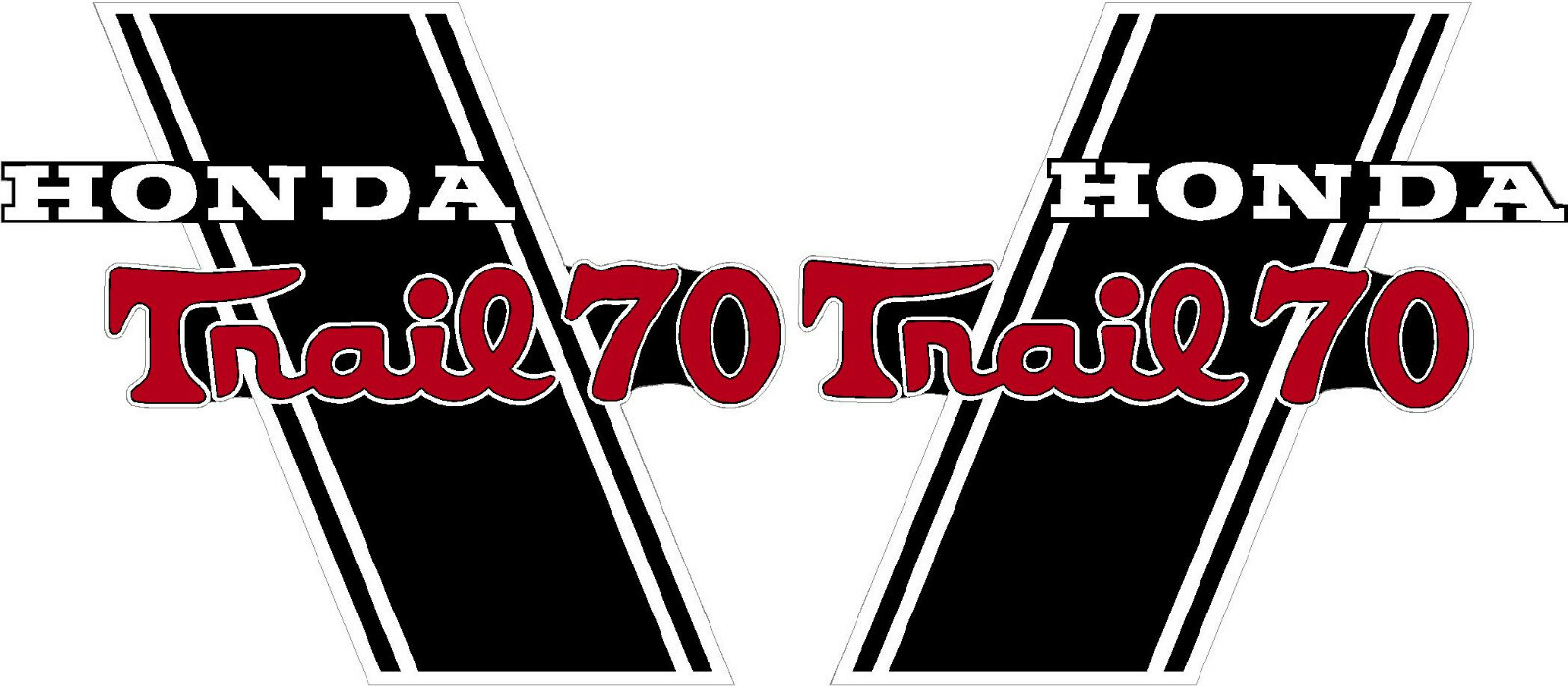 CT70H Trail CT70H KO Frame Decal Complete Set "Trail 70"