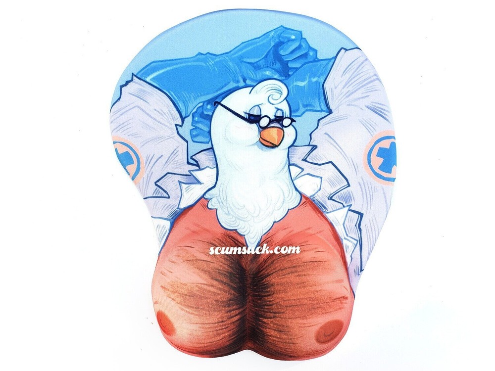 TF2 blue Medic Ergonomic Mousepad