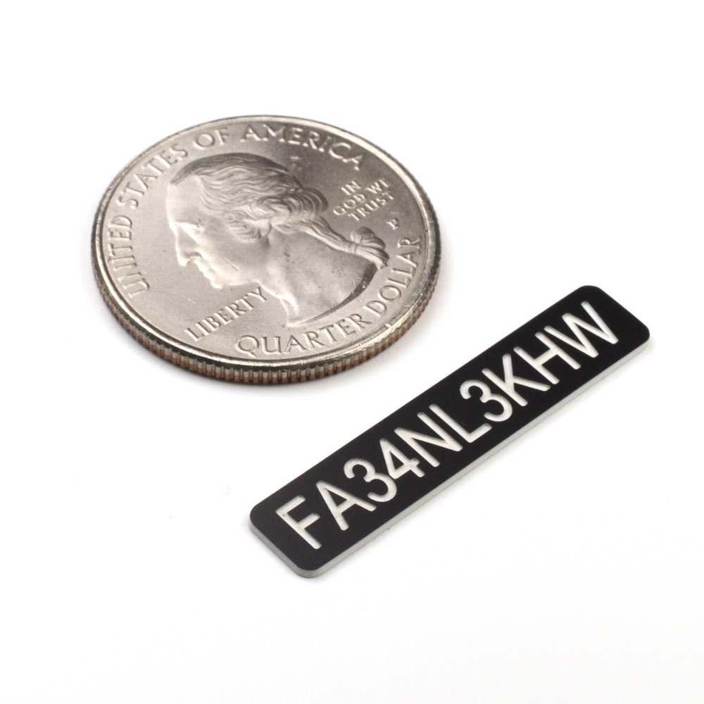 FAA DRONE REGISTRATION TAG STICKER, ENGRAVED