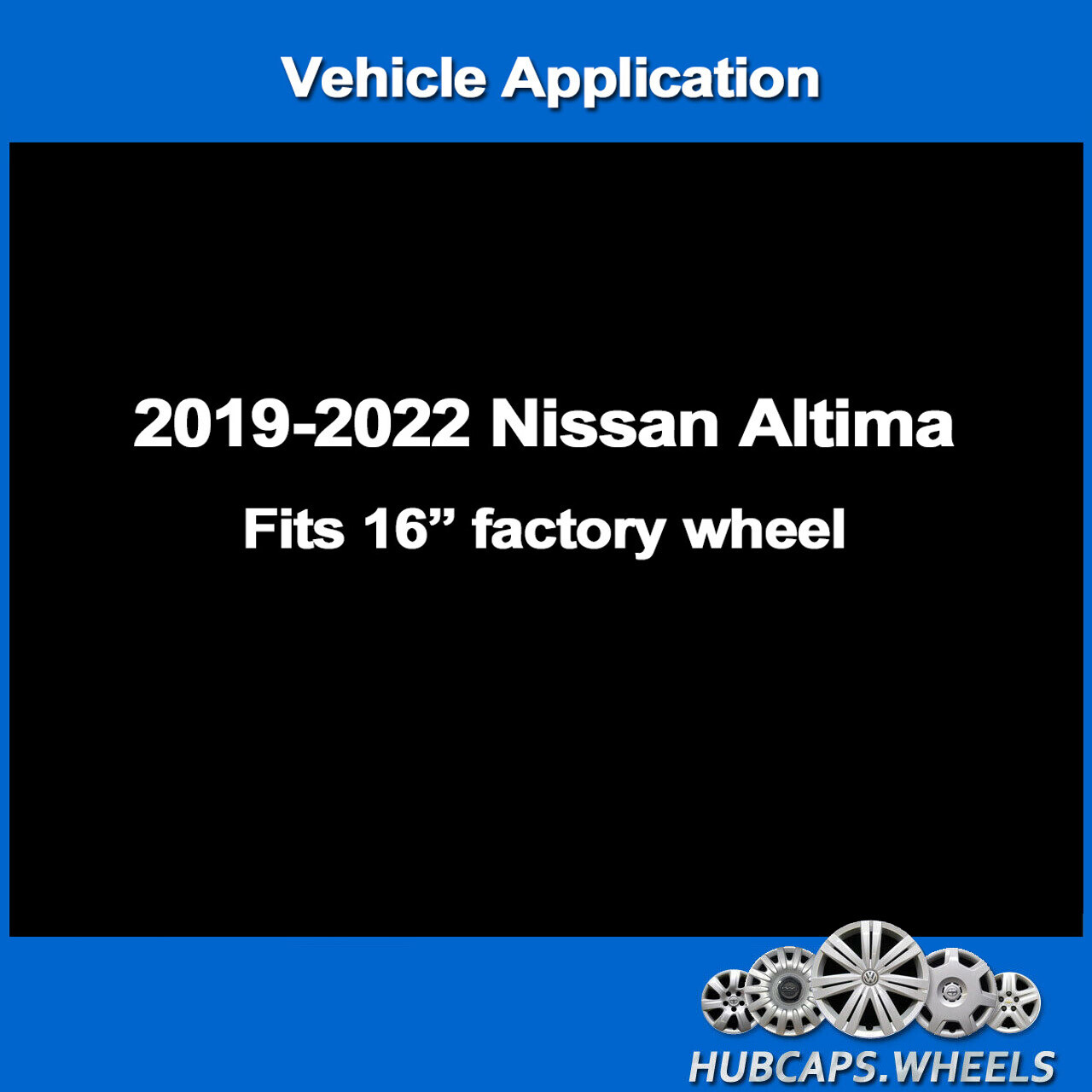 NEW Hubcap for Nissan Altima 2019-2022 Premium Replica 16-in Silver/Black 53099