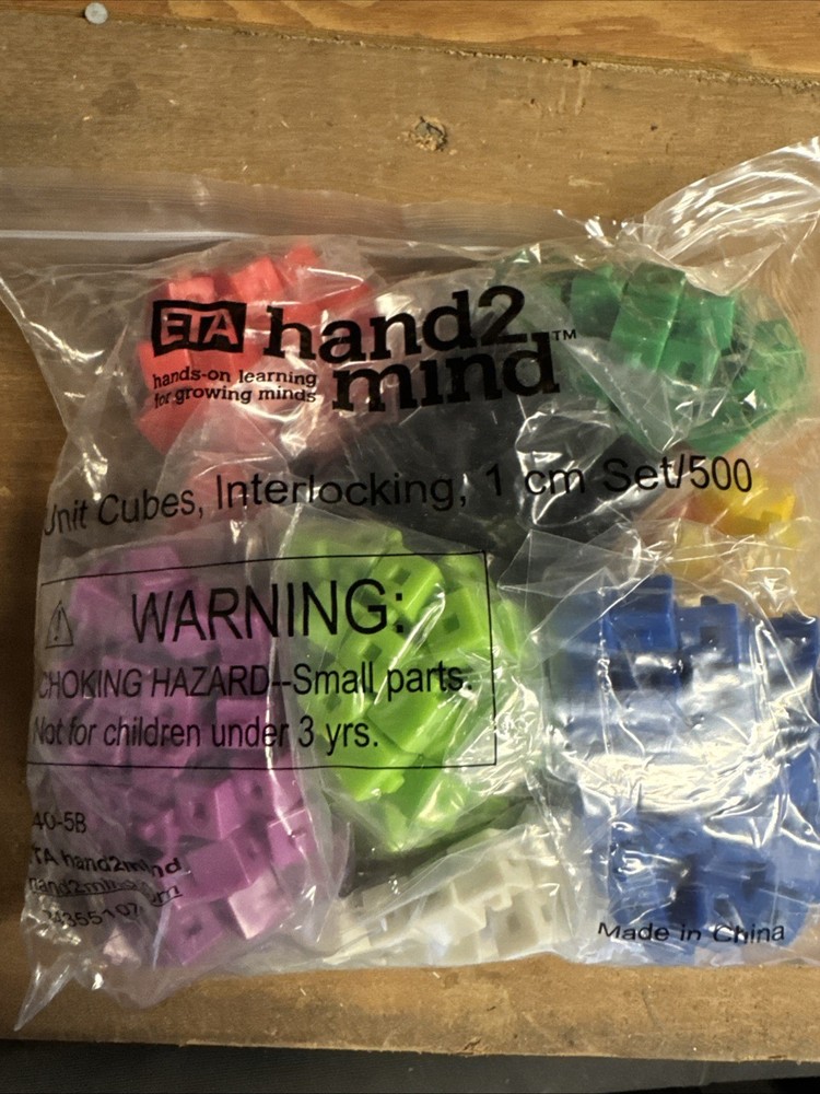 Centimeter cm Unit Cubes 500 Math Manipulatives