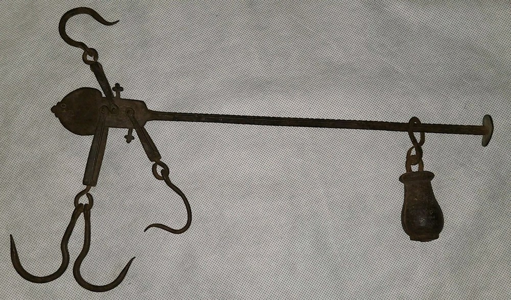 Antique Steelyard Beam Balance Scale