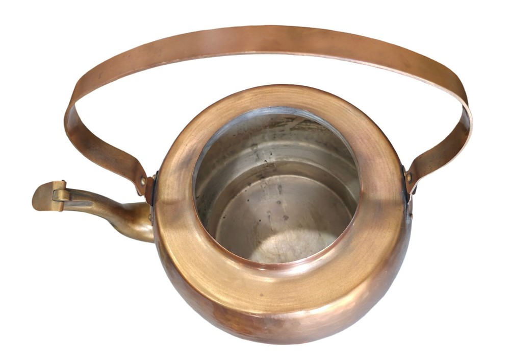 Vtg Hand Hammered Copper Teapot