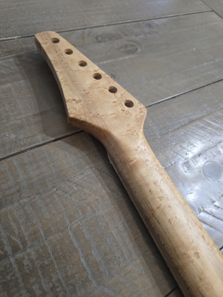 Guitar Neck, Birdseye Maple on Birdseye Maple