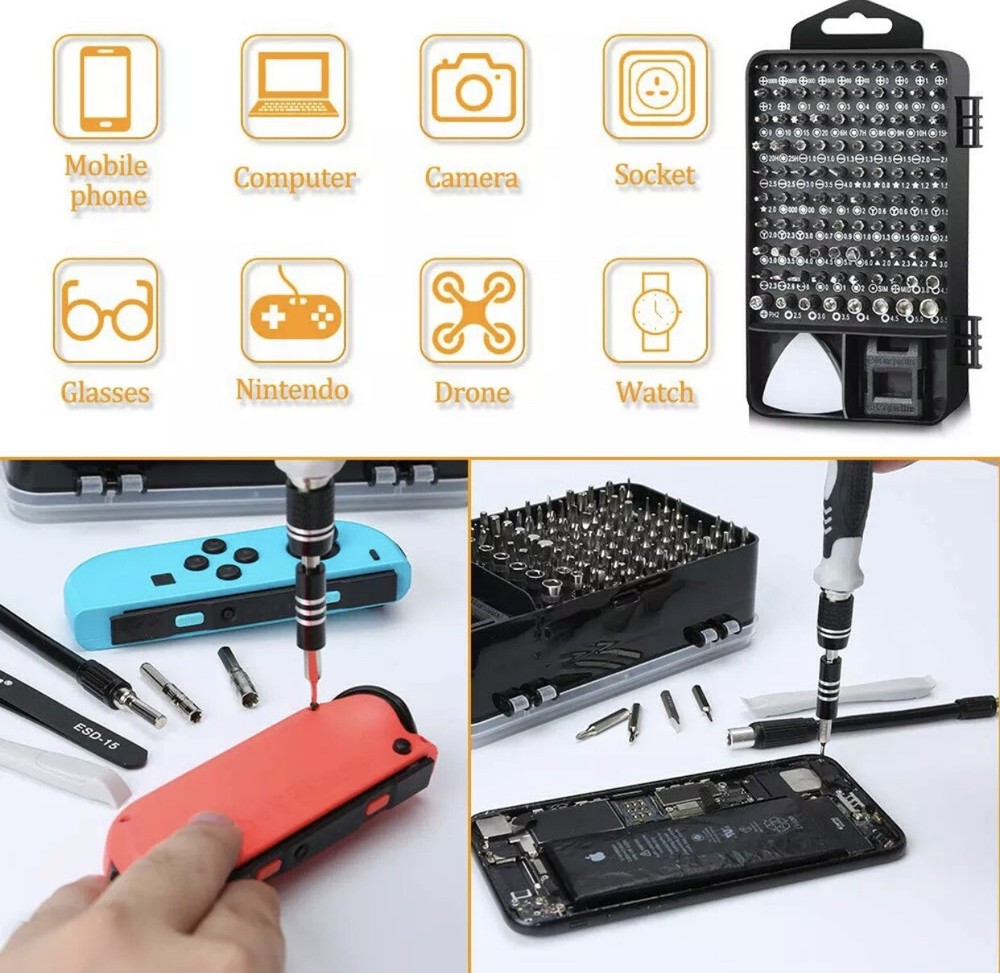 Professional 117 Bit ScrewDriver Kit for Repairing Android Phone Tablet Computer