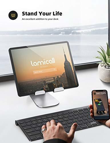 Lamicall Tablet Stand Adjustable, Tablet Holder for 4 - 13 Inch Tablet and