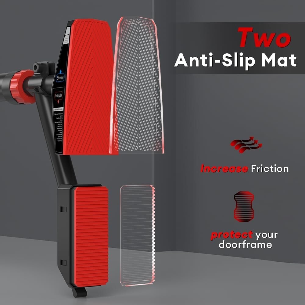 ONETWOFIT Pull Up Bar For Doorway Pull-Up Bars Door Frame No Screw Adjustable...