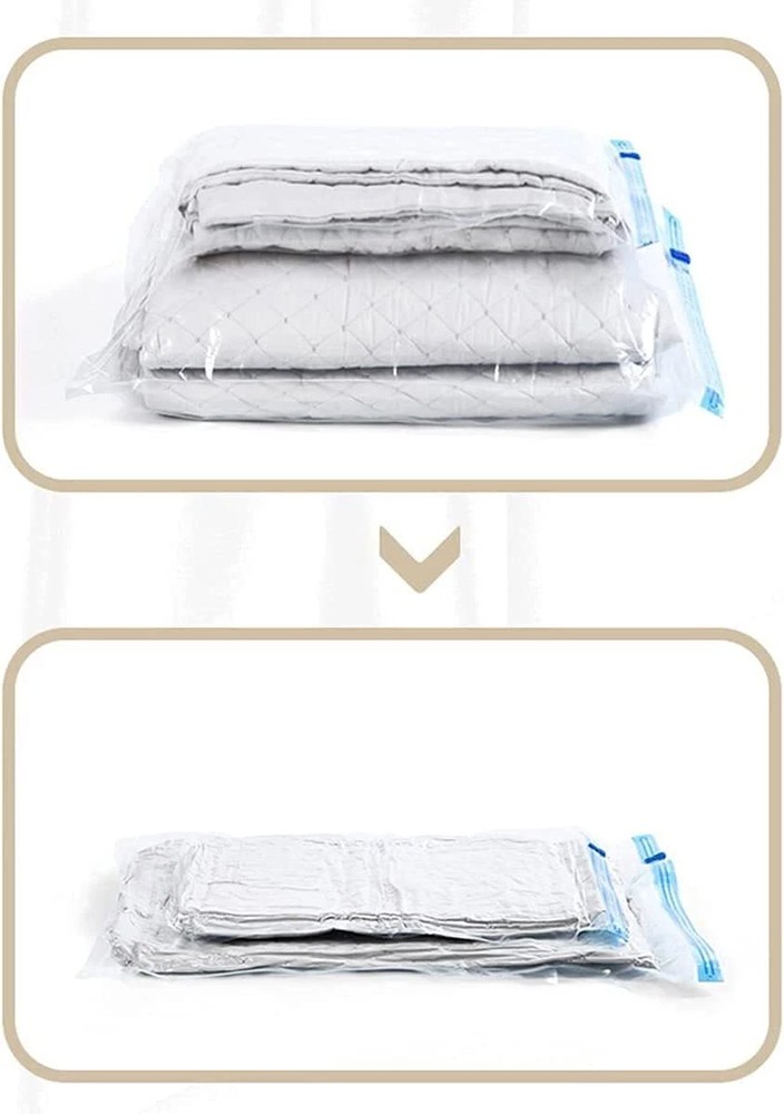 24 Jumbo Vacuum Storage Bags Travel Clothes Organizer, New