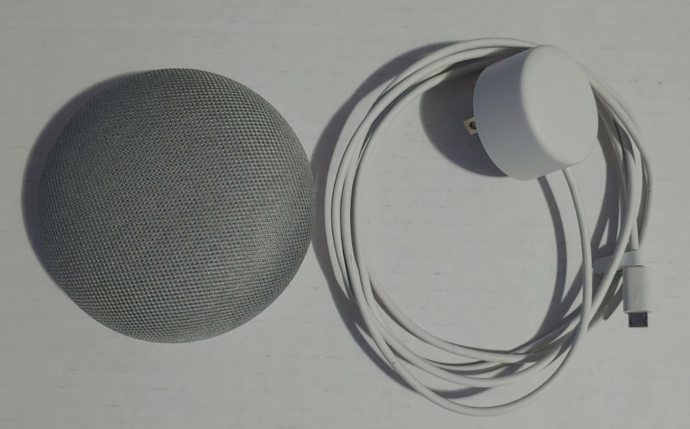 Google Home Mini (H0A) Smart Assistant w/ Power Supply