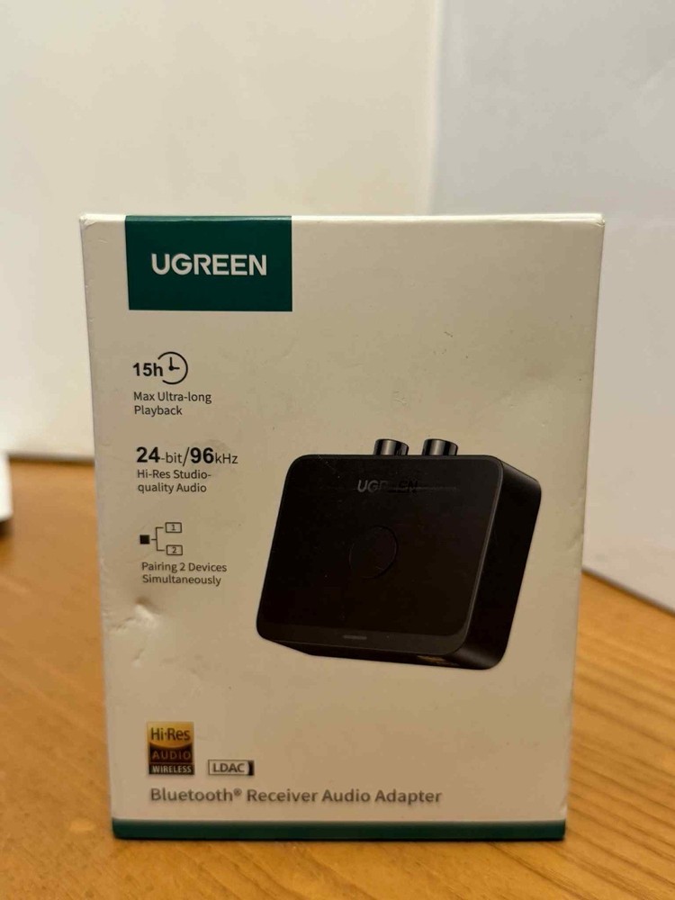 UGREEN Bluetooth Receiver with LDAC, Hi-Res Wireless Audio Adapter