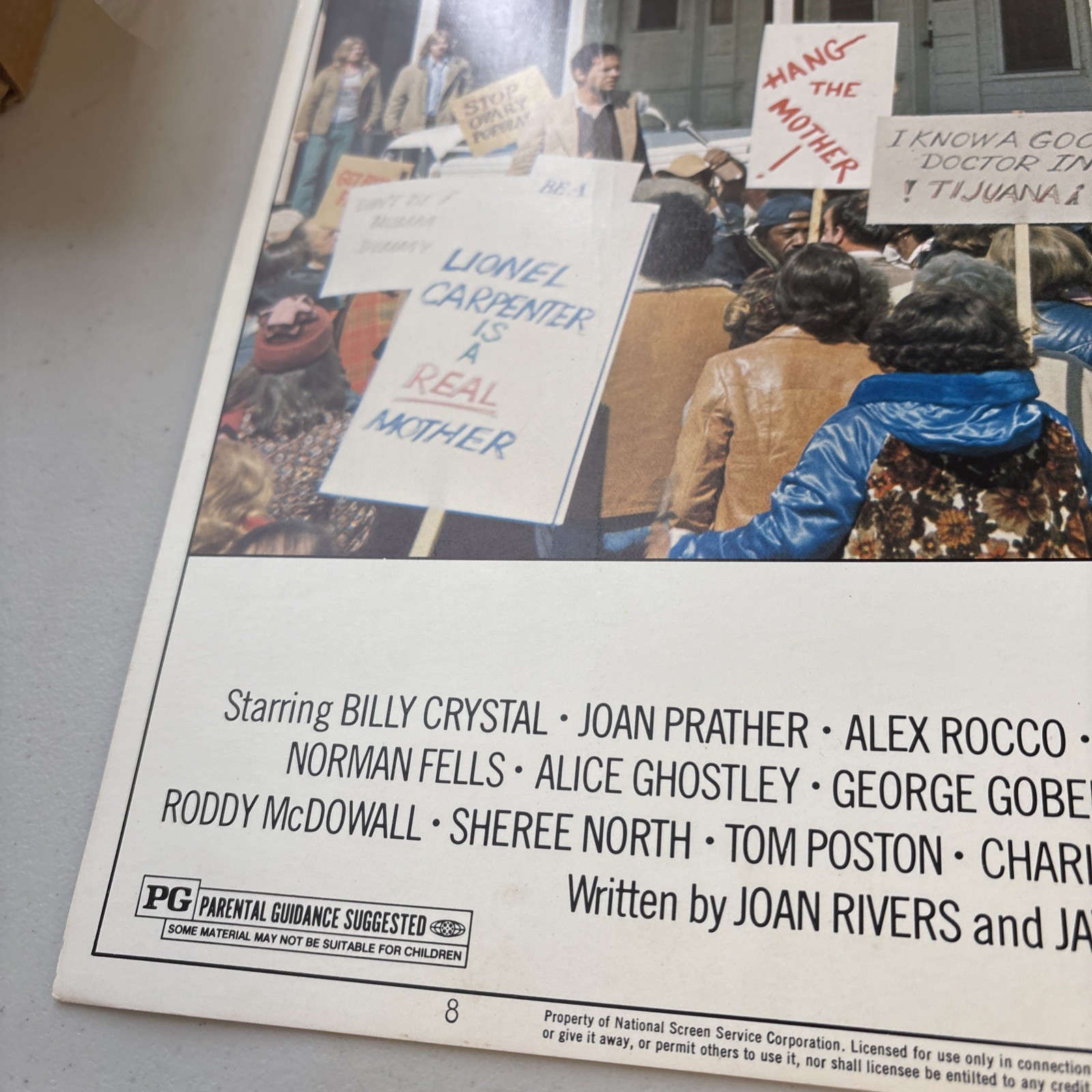 1978 Original Rabbit Test Lobby Card Poster Joan Rivers Billy Crystal Vintage