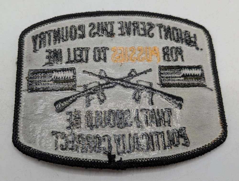Military Service Politically Correctness Patch