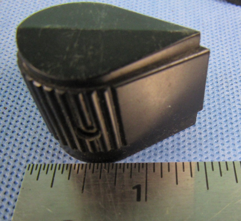 Raytheon & Unbranded Teardrop Set of 12 Pointer Control Black Knobs Vintage