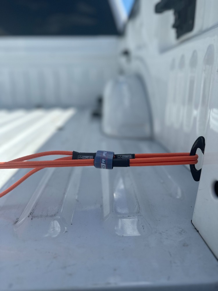 Red - Everything Rope Bungee Cord with Hooks, Adjustable Shock Cord