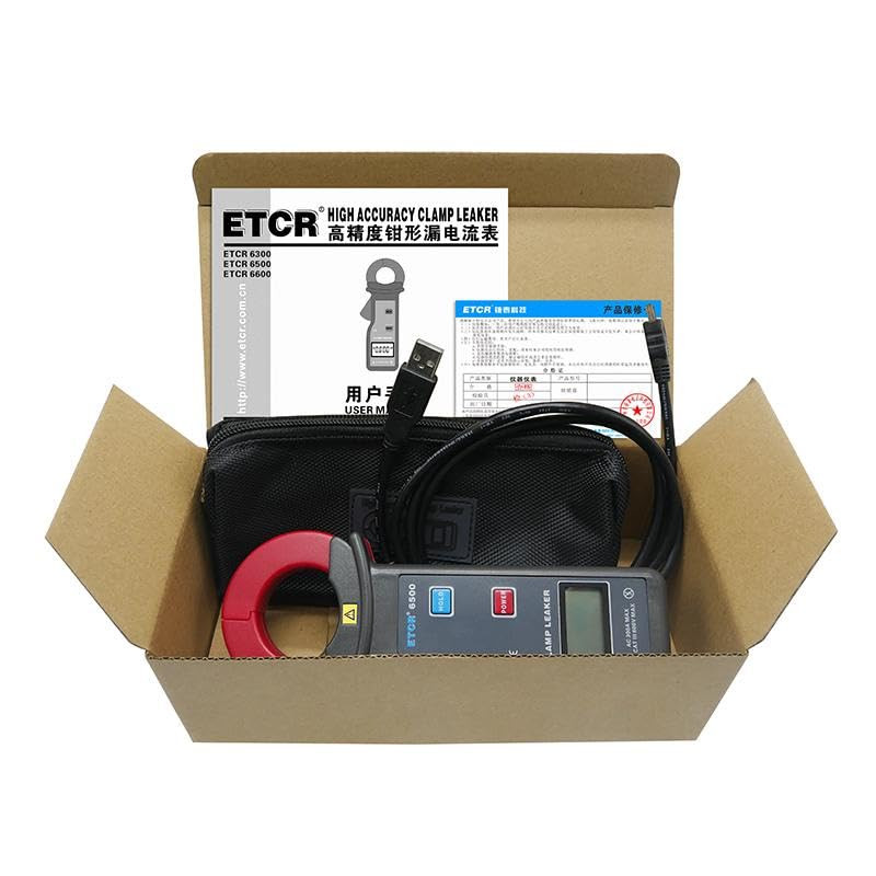 High Accuracy 6500A Clamp Meter with USB Interface for AC Leakage Testing