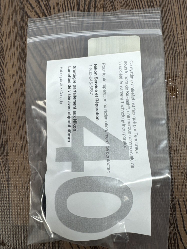 Nikon ARD (Anti-Reflective Device) Tenebraex killFlash 40mm obj