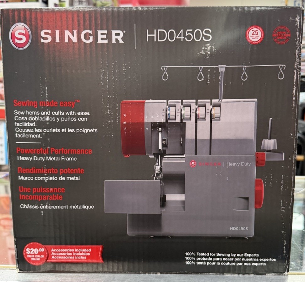 SINGER (HD0450S) - Heavy Duty Serger Sewing Machine....NEW!!...FREE S&H!!!