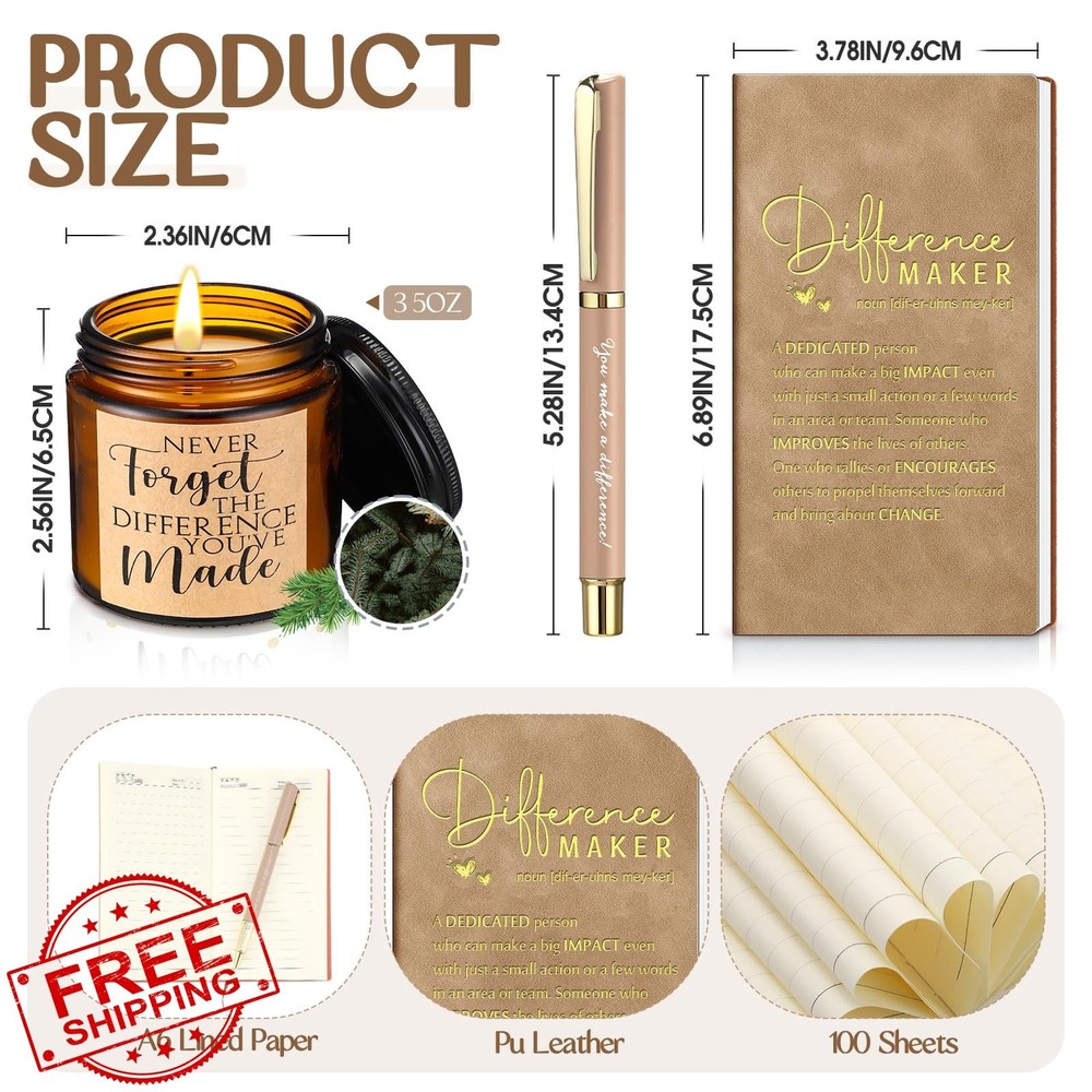 Vesici Difference Maker Gift Set - Mug Notebook Candle Pen