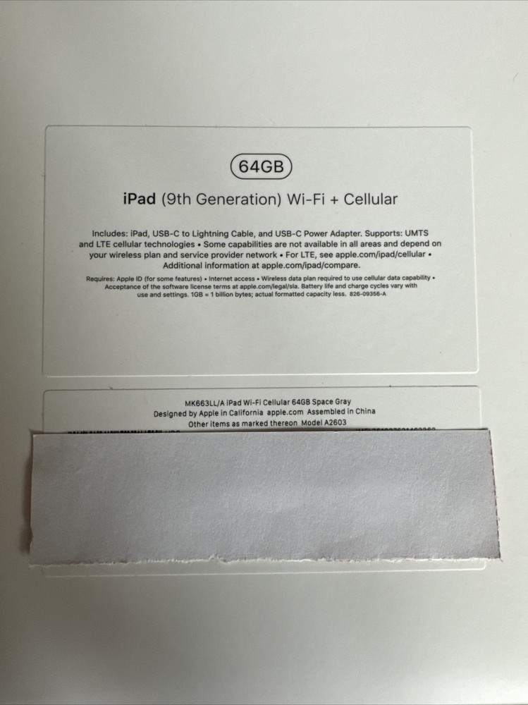 Apple iPad Box Only Empty Pro Air 4th 6th 9th 10th Generation