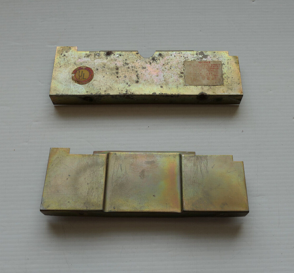 Seeburg 3W100 Wallbox Button Shield Pair (Upper & Lower)
