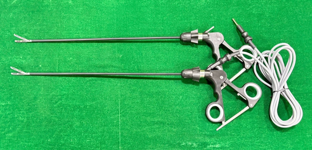 2pc Laparoscopic Croce Olmi Grasper 5mmx330mm with Cable Reusable Instruments