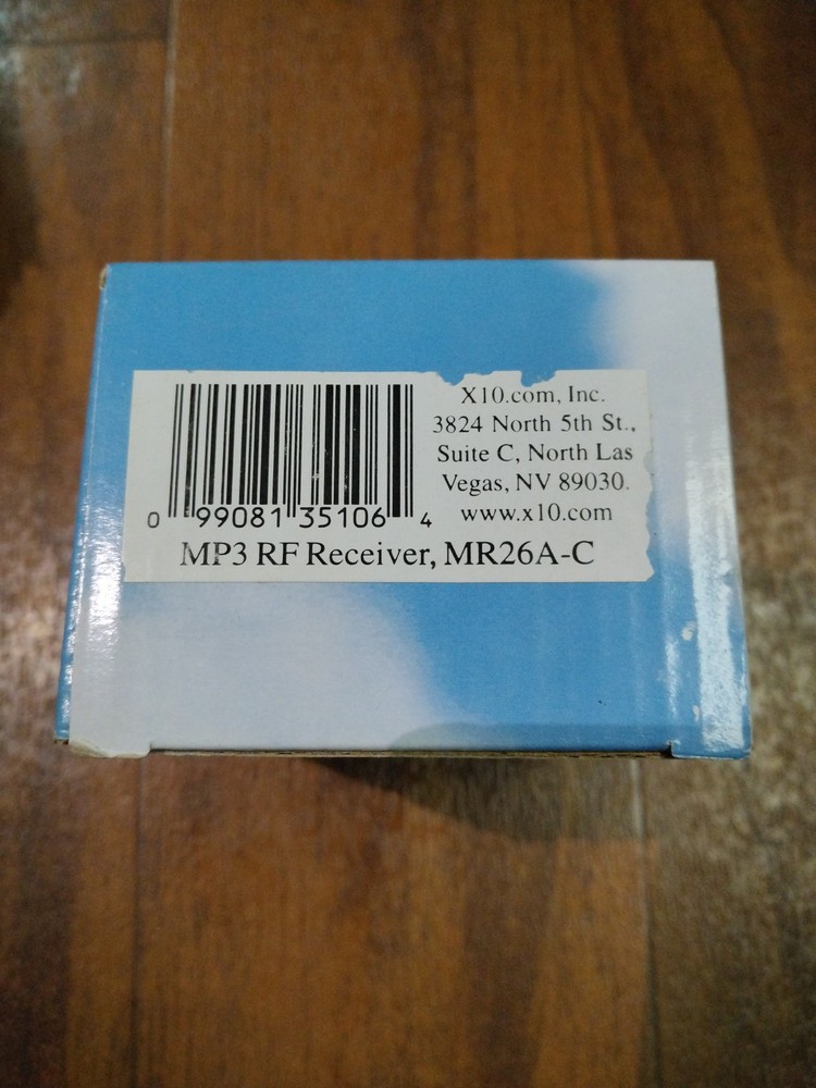 X10 MP3 RF Receiver MR26A-C NEW